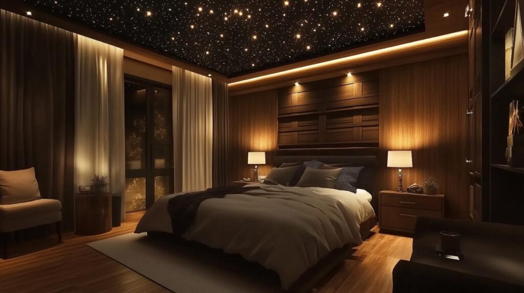 Cómo instalar techos estrellados con PVC y fibra óptica para un dormitorio acogedor